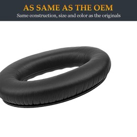 QC35 Headphones Replacement Ear Pads Quiet Comfort 35 Ear Cushions Earpads Compatible with Bose QC35/QuietComfort 35 and QC35 II/QuietComfort 35 II Headphones (Black)