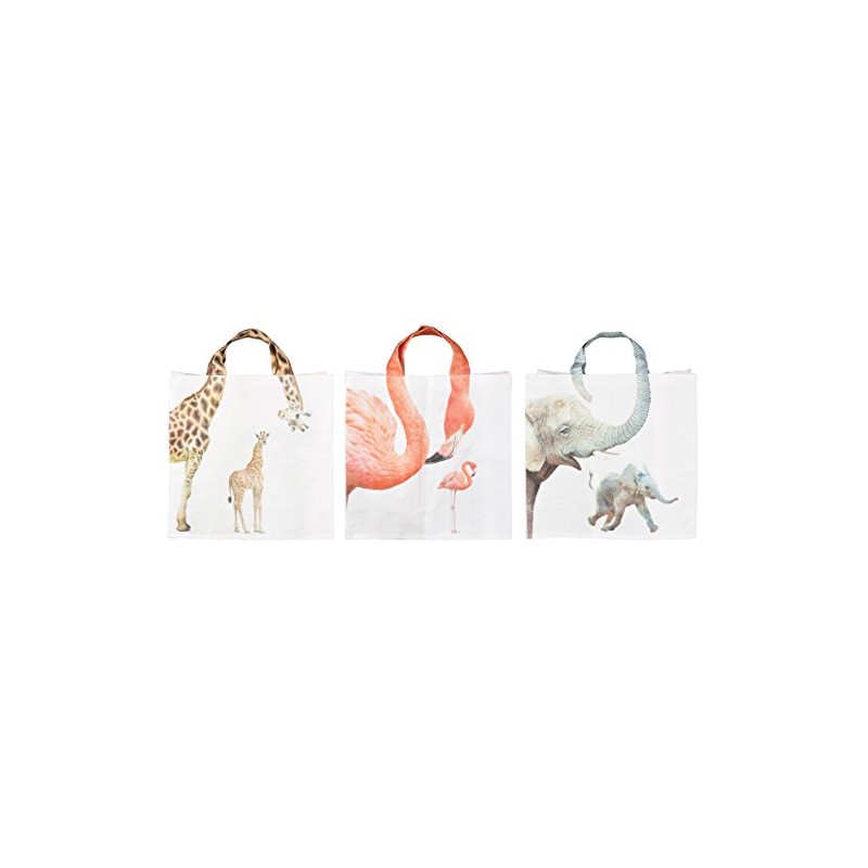Esschert Design TP195 's Zoo, PP Fabric Polyester Shopping Tote