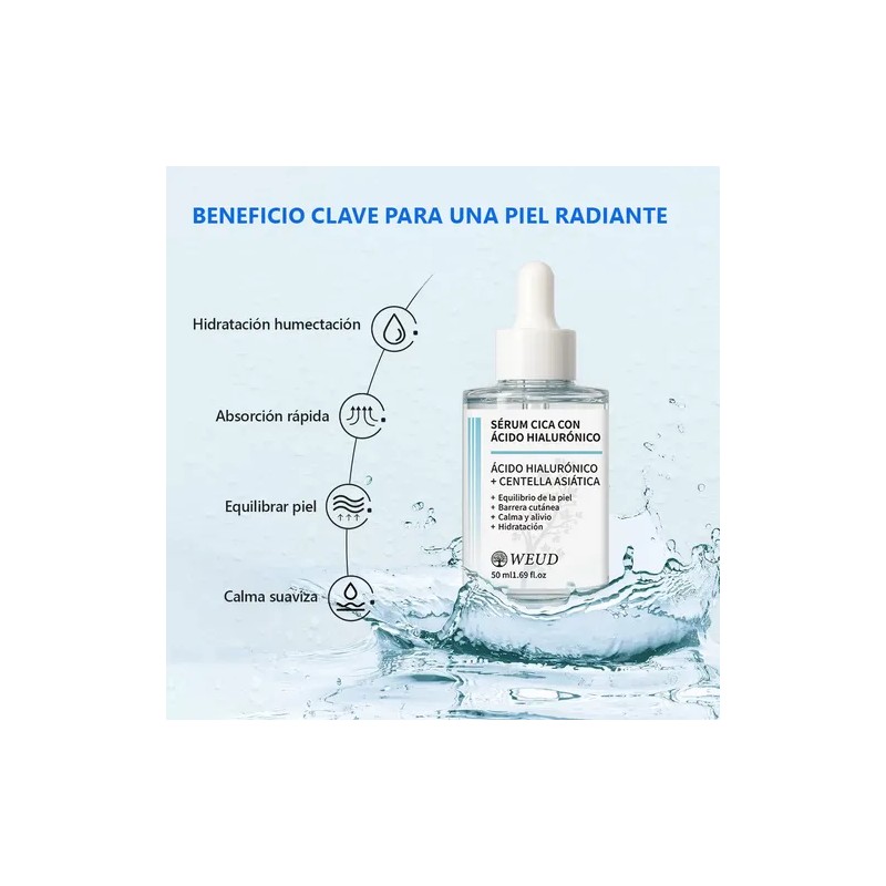 Kit Facial Weud Sérum Antiarrugas Reparador Crema Hidratante