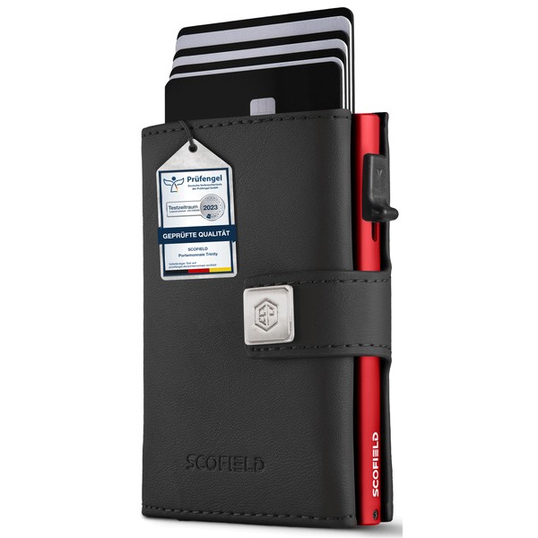 SF SCOFIELD Trinity Premium Slim Wallet with Coin Compartment, Wallets