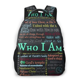 Inspirational Bible Scripture Backpack Christian Book Bags for Boys Girls Elementary School Bags Back to School Gift Bookbag 2nd 3rd 4th 5th 6th Grade One Size