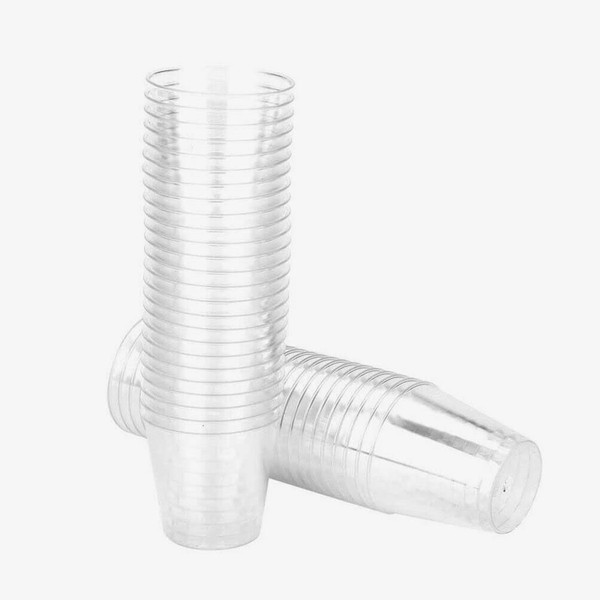 eMKay® BPA-Free Heavy Duty Plastic Shot Glasses – Crystal Clear