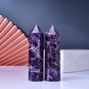 WUYOUSHI 1Pc Large Dream Amethyst Wands / 4.8"-5.11" (12-13cm),Natural Healing
