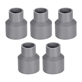 sourcing map PVC DWV Reducing Coupling Schedule 40 Gray 25mm x 40mm Socket 5Pcs