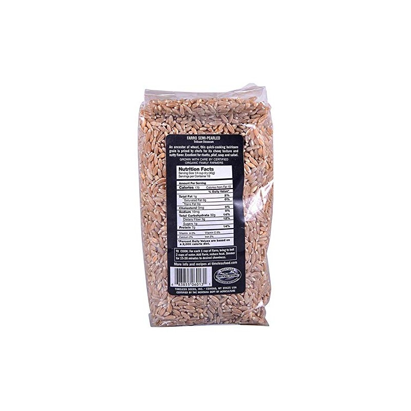 TIMELESS Organic Farro Semipearled, 16 OZ