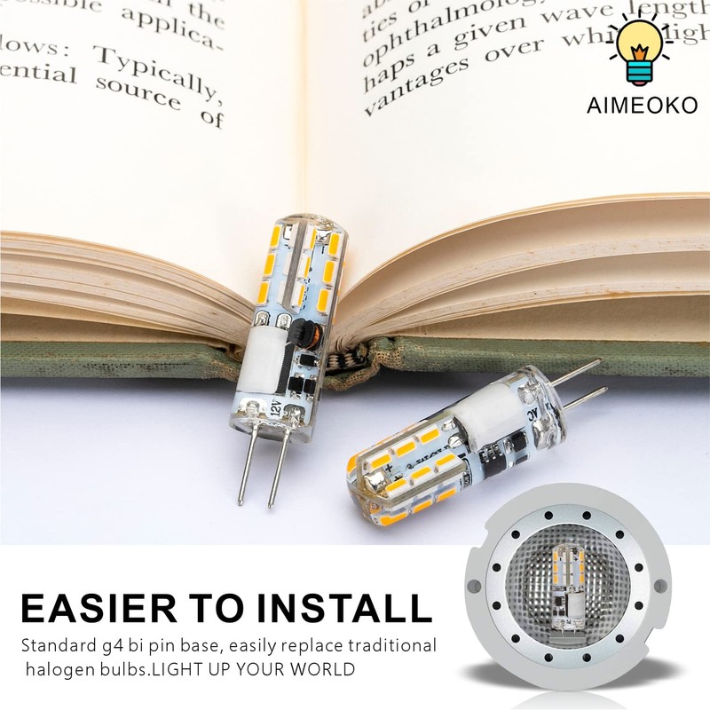 AIMEOKO G4 LED Bulb 12V (AC/DC) 2W - Warm White