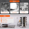 DOUBLE 2 C Revolving Spice Rack with 20 Jars, Rotating