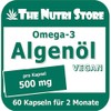 Omega-3 Algae Oil 500 mg Vegan Capsules Pack of 60