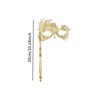 Frediuo Women Masquerade Mask Costume Prop, Metal, Elegant Party Face
