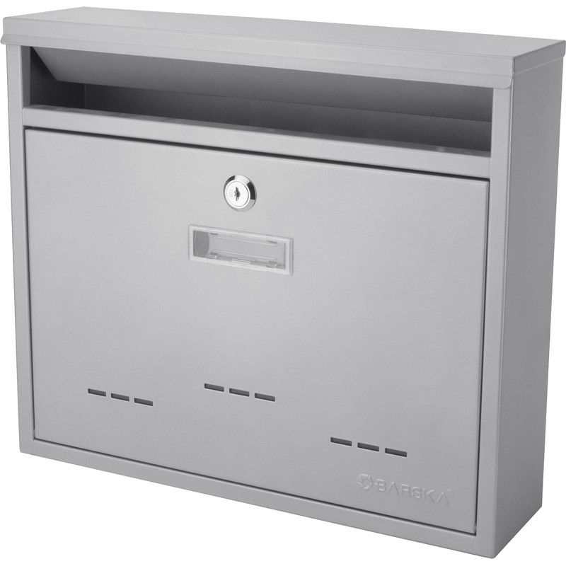 Barska Wall Mount Locking Drop Box – Secure Mail, Key,