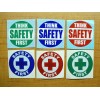 Unbranded/Generic 6pk Hard Hat Stickers | Think Safety First and Safety First Funny Vinyl Decals