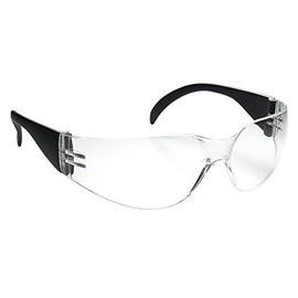 Galeton 11027 Outlaw Lightweight Anti-Fog Anti-Scratch Lens Safety Glasses with Extra Wide Temples, Clear