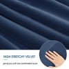 HFCNMY Ottoman Cover - Velvet Round Ottoman Slipcover, Thick, Washable,
