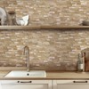 SUNWINGS Peel and Stick Mosaic Natural 3D Stone Self Adhesive
