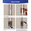 7 Inch Invisible Door Hinges (2 Pack), 3D Adjustable Hidden