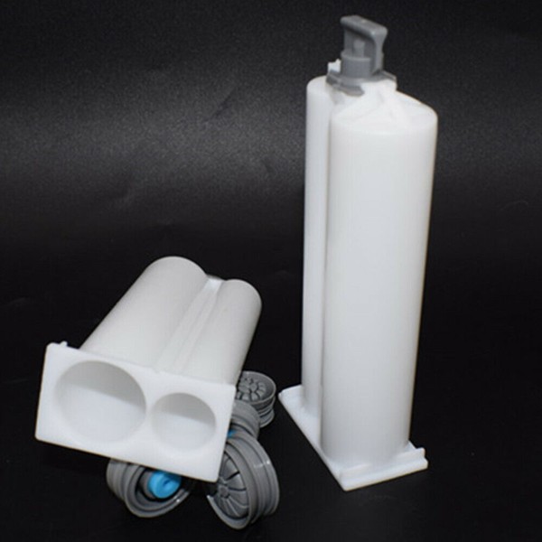 2x 50ml 1:2 Epoxy Resin Cartridge AB Glue Acrylic Adhesive Cartridge Mixer Tubes