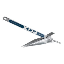 Lewmar PGX Galvanized Fluke Anchor 12 lbs., for Boats up to 39', S355 Structural Steel Construction, T-Section Design for Excellent Holding Power - 2020202617