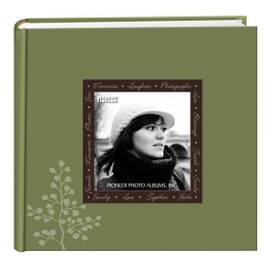 Pioneer Photo Albums Designer Raised Frame Cover Photo Album, Leaves