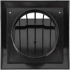 HVAC OV 4 Inch Black ABS Plastic Exhaust Dryer Vent