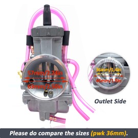 SVKZGFZ Carburetor for Suzuki RM125 RM250 Honda CR250 TRX250X Kawasaki KX125 KX250 Yamaha YZ125 YZ250 125-300CC PWK 36MM ATV Carb