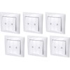 Pack of 6 Flush-Mounted Blind Buttons, All-in-One, Series G1 Pure
