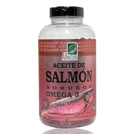 Aceite de Salmón Noruego Omega 3, 320 capsulas All Nature | Suplemento Alimenticio | Ingredientes Naturales | 100% Original | EPA | DHA | DPA | 320 Porciones | Mayores de 12 años | Vitaminas y Minerales | Adultos | Hombres y Mujeres | Para toda la familia