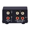 LINEPAUDIO 2-Way RCA Stereo Audio Switch Signal Source Switcher Selector