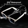 Smart Glasses Bluetooth 5.3 Open Ear Speaker IP67 Waterproof Blue