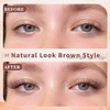 Brown Lash Clusters Natural Invisible Band Eyelash Clusters Wispy Brown