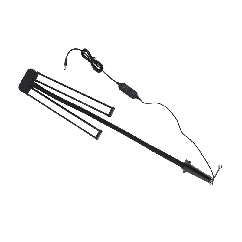Double Head LED Desk Lamp 3 Colors Stepless Dimmable Flexible