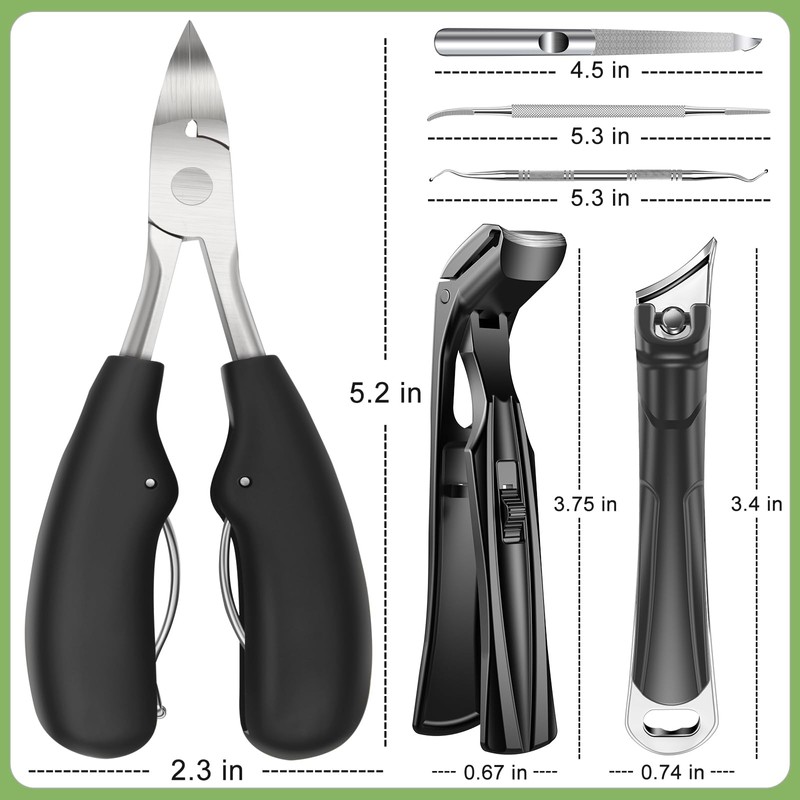 2026 Toenail Clippers for Seniors Thick Toenails, Angled Head Large