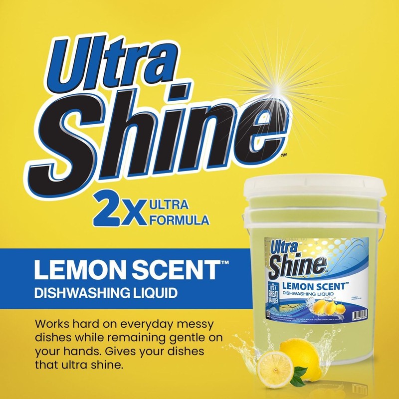 Ultra Shine ™ 5 Gallon 2X Platinum ™ Dish Cleaning