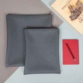 HOMELAY Premium PU Leather Book Cover Set Large Medium Washable Protective Cover for Books, Cosmetic Bag, Tablet, Controller, Pill Box and More