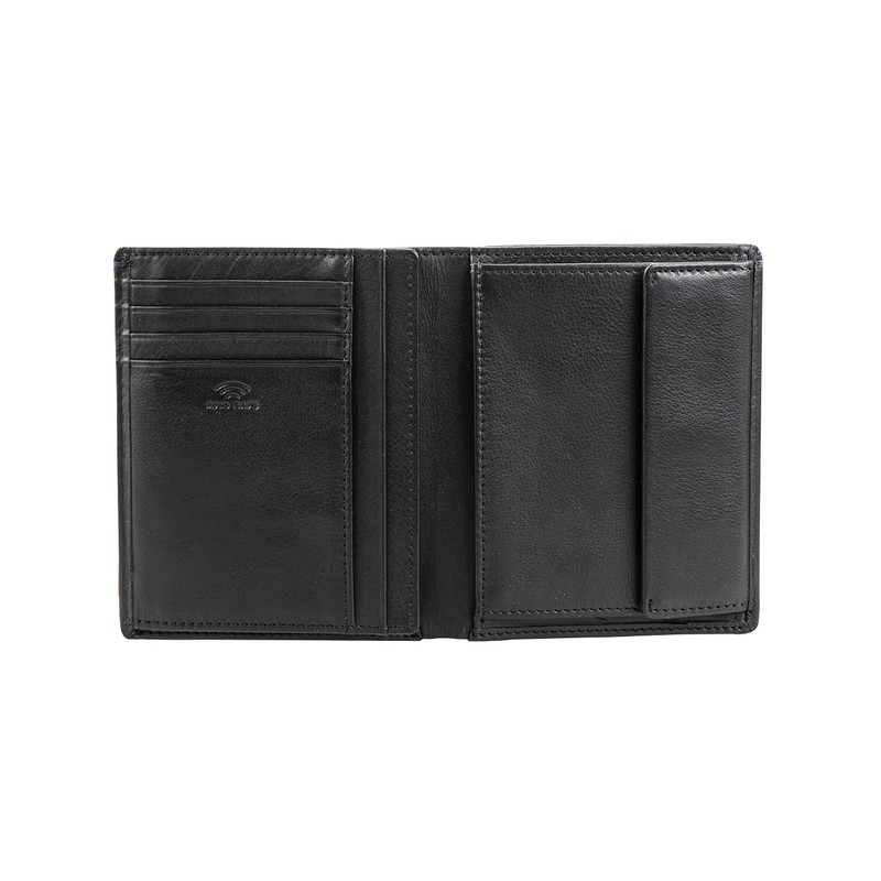 Maïtre Unisex Brieftasche Herrstein aus Leder Billfold, Schwarz