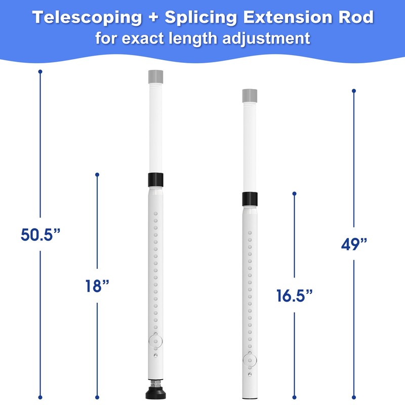 Sliding Door Security Bar,2Pcs 16 to 51 Inch Inside Sliding