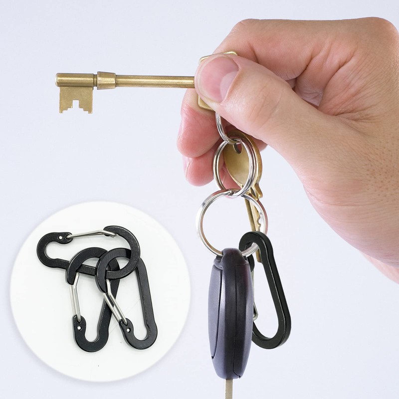 SZXMDKH Moschettoni 5cm Mini Clip Piccoli Portachiavi Hook di Primavera