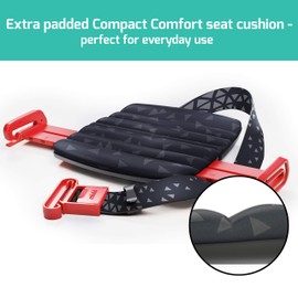 New Mifold Comfort Grab-and-go Car Backless Booster Seat-Compact and Portable for Every Day, Carpooling, Travel, Ocean Blue