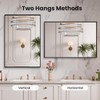 LOAAO Black Bathroom Mirror 24"X32" for Wall, Rectangle Bathroom Vanity