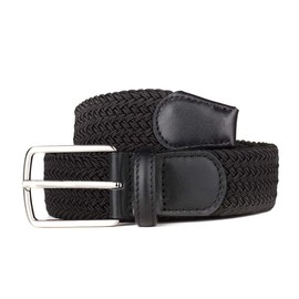 Giantsize - Cinturones extra largos para hombres grandes y altos, Elastic Black E01, 48"-51" Waist Adjustable