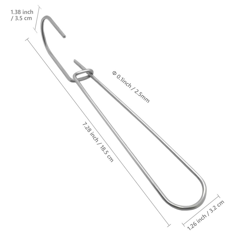 Tsudoku 24 Pcs 7.3 Inch Metal Pattern Hooks Sewing Pattern