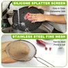 Silicone Splatter Screen for Frying Pan - 11 Inch Heat-Resistant