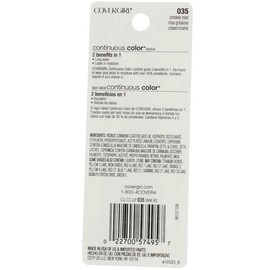 CoverGirl Continuous Color Lipstick, Smokey Rose [035] .13 oz (Pack of 6)