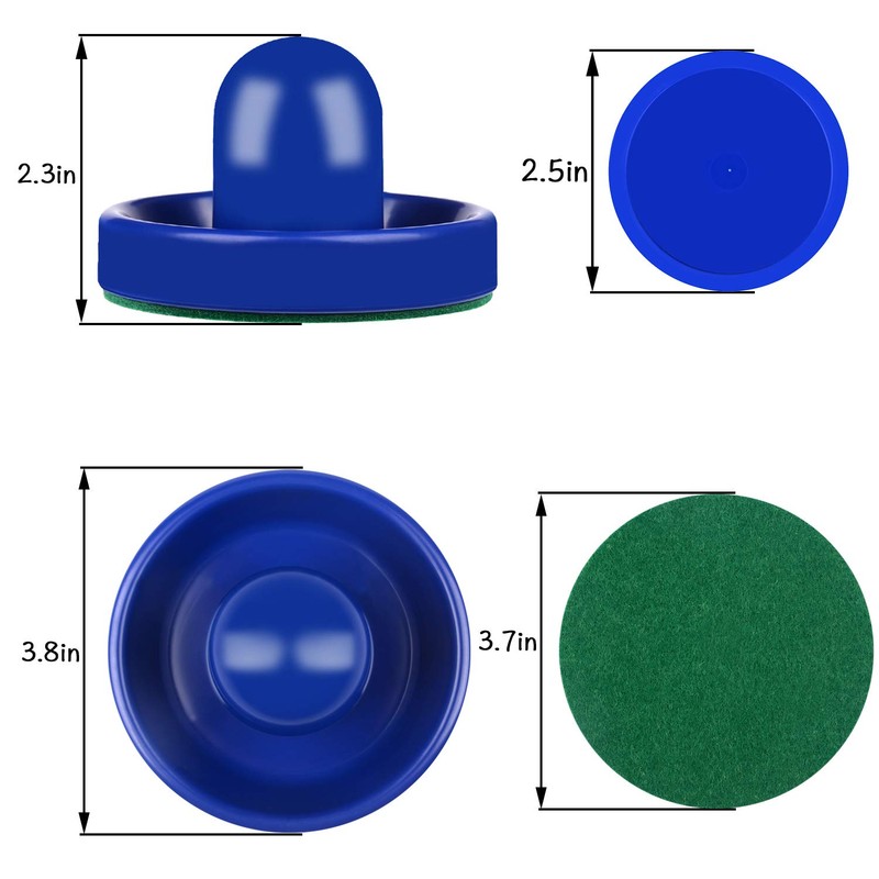 ONE250 Air Hockey Pushers and Red Air Hockey Pucks, Goal