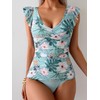 Aidonger Tankini Swimsuit for Women Tummy Control Two Piece Bathing