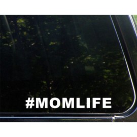 Sweet Tea Decals #Momlife - 8 3/4" x 1 1/4" - Vinyl Die Cut Decal/Bumper Sticker for Windows, Trucks, Cars, Laptops, Macbooks, Etc.