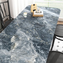 EPPKILY Blue Gold Marble Contact Paper Matte Purple Marble Wallpaper Peel and Stick Countertops Removable Countertop Contact Paper Waterproof for Cabinets Kitchen Backsplash Tables 15.7"×78.7"