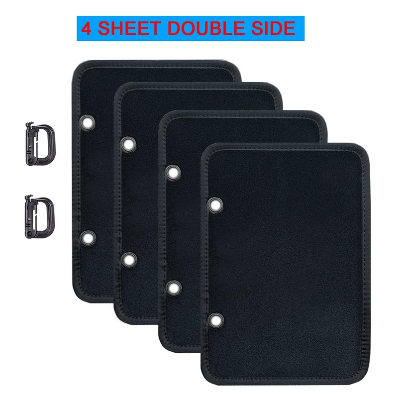 4 in 1 Tactical Military Patch Collecting Albums,4 Sheet Double