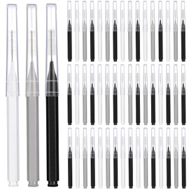 Patelai 50 Pieces Interdental Brush for Cleaner Braces Brush Toothpick Dental Tooth Flossing Head Oral Dental Hygiene Flosser Toothpick Cleaners Tooth Cleaning Tool (Black, White, Gray)