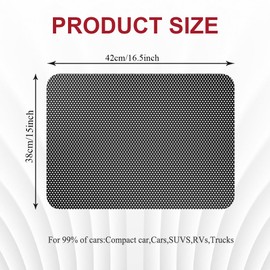 Lyxheth 2PCS Car Side Window Sunshade, Removable Window Tint, Static Cling Films Stickers Sun Shade UV Rays Privacy Protector, Universal Washable Reuseable Sun Shade Car Accessories for Cars (2PCS)