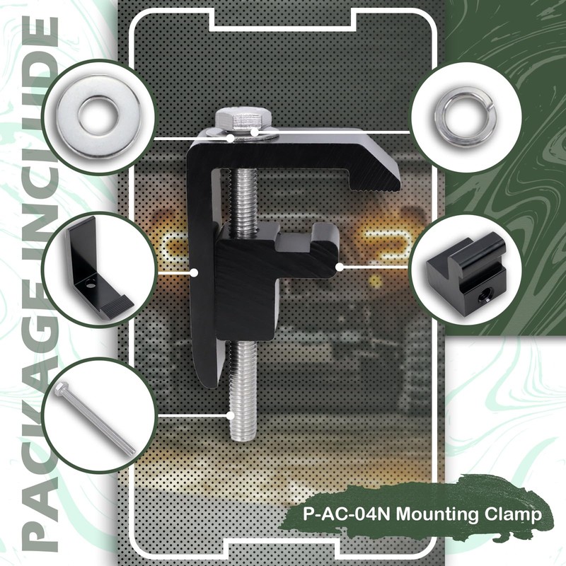 P-AC-04N Camper Shell Clamps, Truck Cap Mounting Clamps, Truck Topper